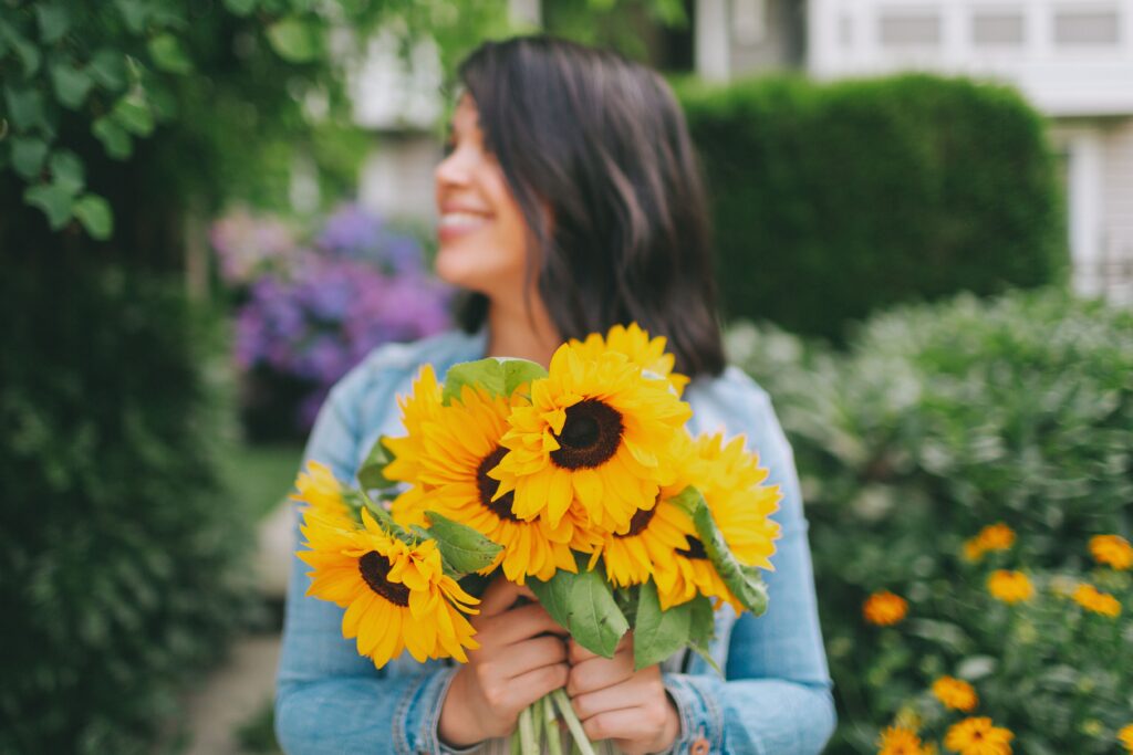 bukiet słoneczników